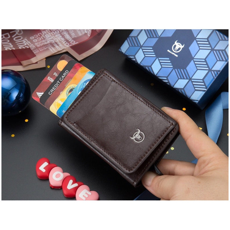 Tarjetero Billetera Cuero Bull Captain Protec Rfid Mod Bully