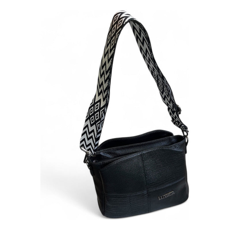 Cartera Bandolera Luxher Moda Elegante Eco Cuero Mod. Lima