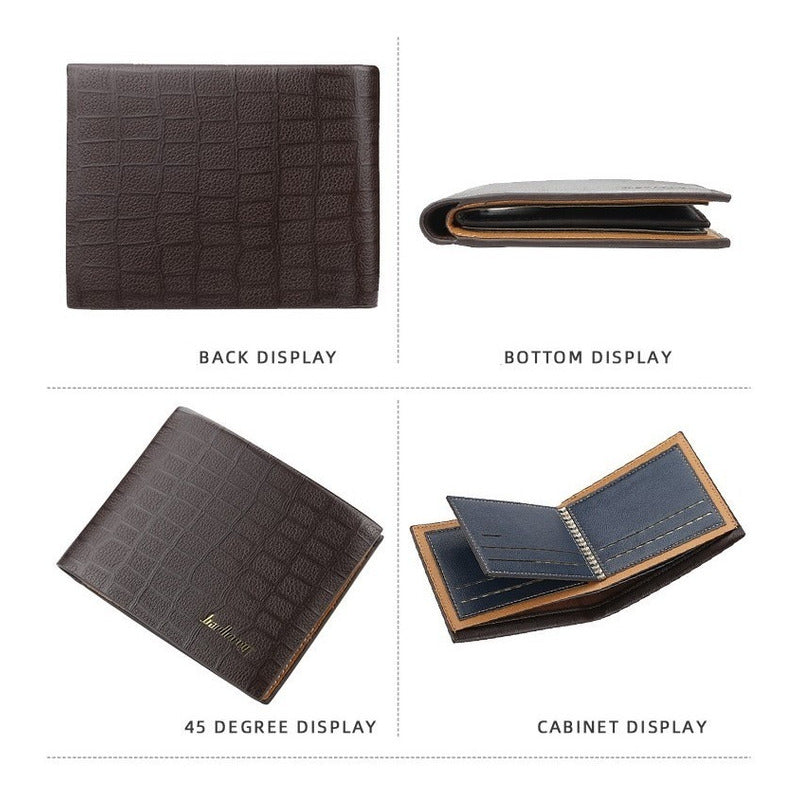 Billetera Cuero Pu Lujo Baellery Alta Calidad