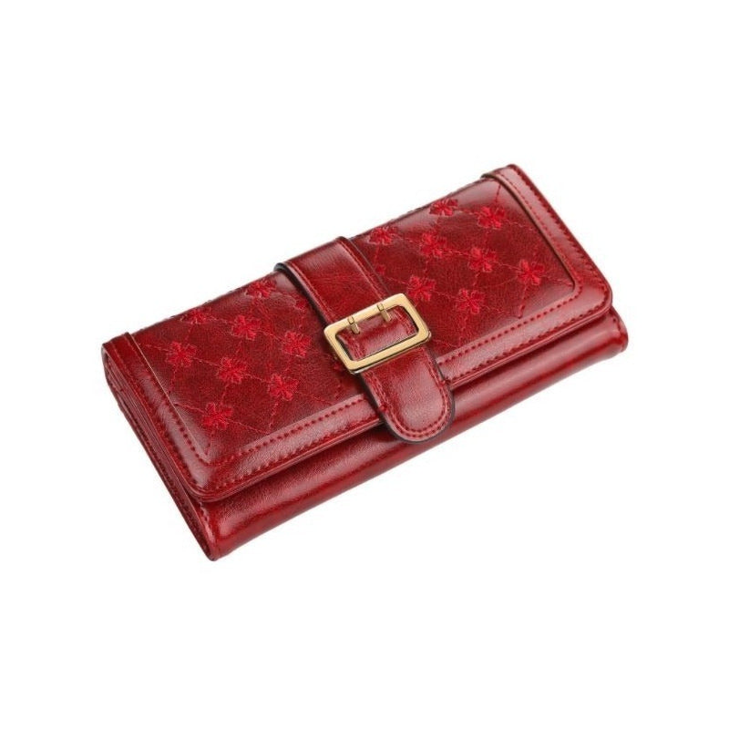 Billetera Larga Mujer Cuero Pu Baellerry Mod. Cruz