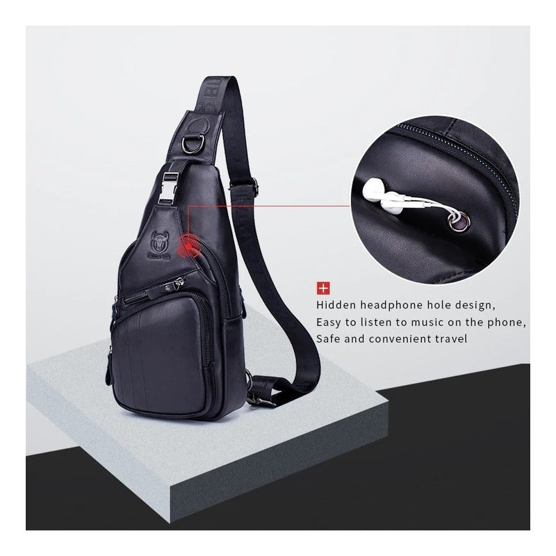 Bolso/bandolera Hombre Cuero Genuino Bull Captain Mod. Cross