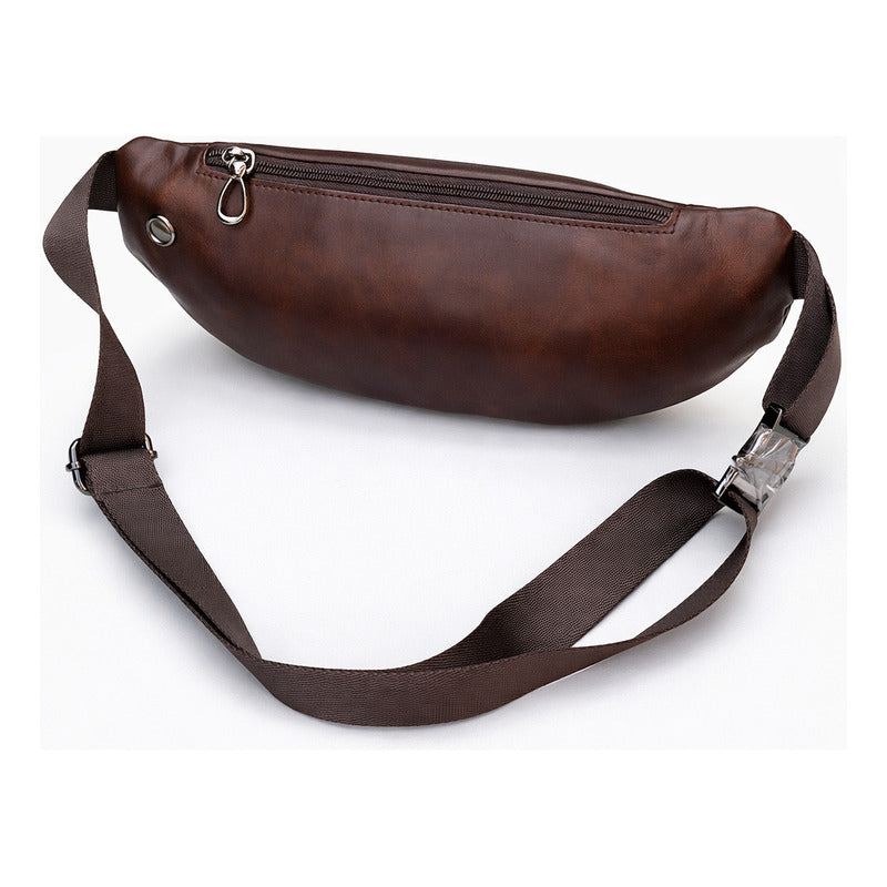 Banano Riñonera De Cuero Genuino Premium Luxher Mod. Cedro