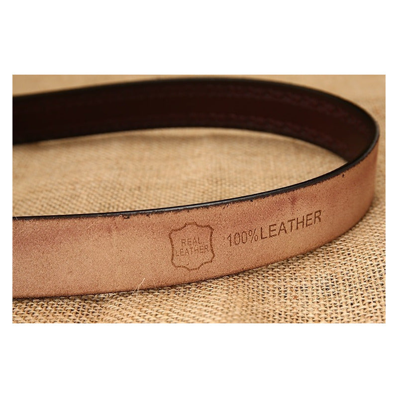 Cinturón Tradicional Mujer Cuero Genuino Lfmb Mod Óvalo