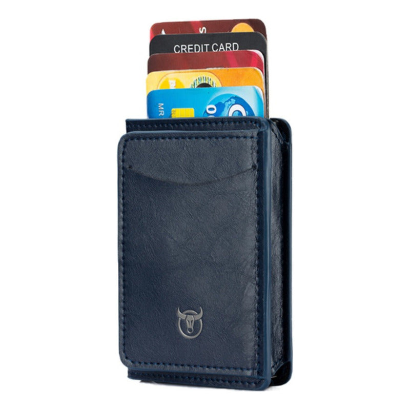 Tarjetero Billetera Cuero Bull Captain Protec Rfid Mod Bully