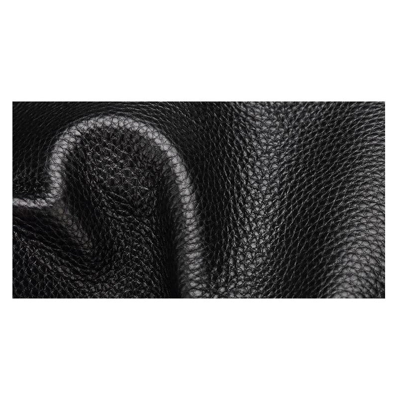 Chequera Gruesa De Cuero Genuino Lujo Bison Denim Mod. Gross