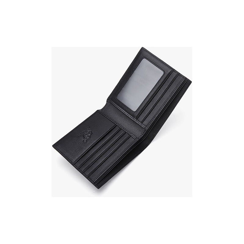 Billetera Cuero Genuino Bison Denim Protec Rfid Mod Limit