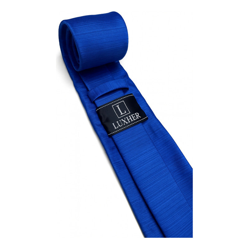 Set Corbata, Pañuelo Y Colleras Seda Lujo Luxher Mod Jasper