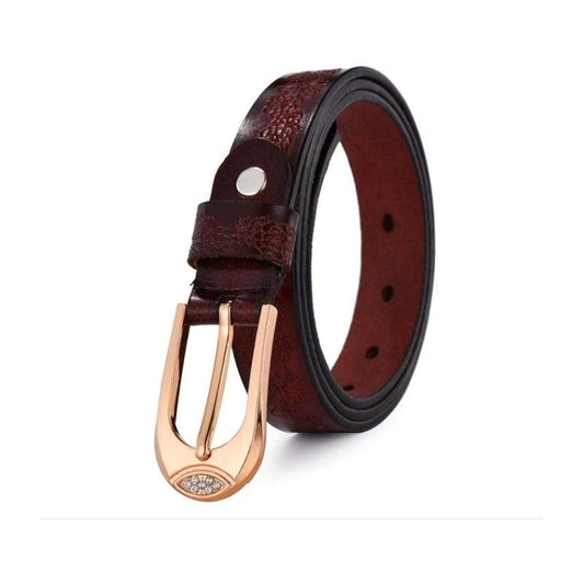 Cinturón Mujer Cuero Genuino Coolerfire Mod. Flower