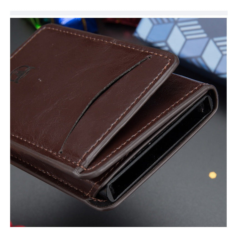 Tarjetero Billetera Cuero Bull Captain Protec Rfid Mod Bully