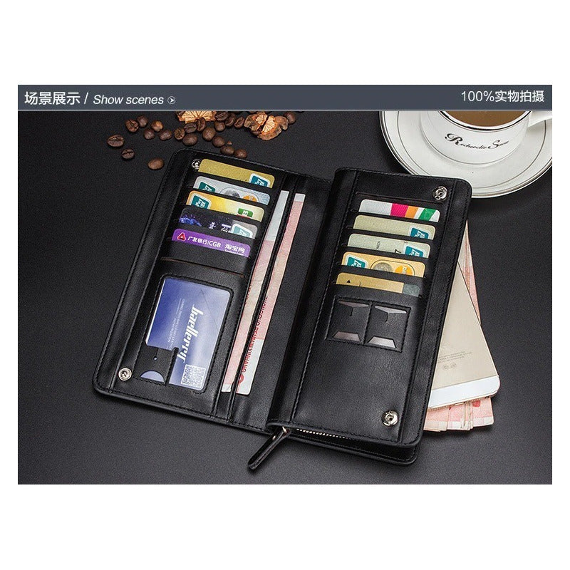 Chequera Hombre De Cuero Pu Baellerry Mod. Rever