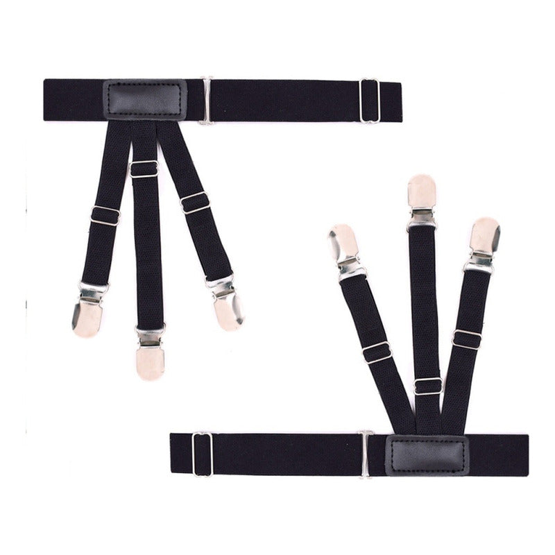 Suspensor Sujetador De Camisa Unisex Broches Metálicos