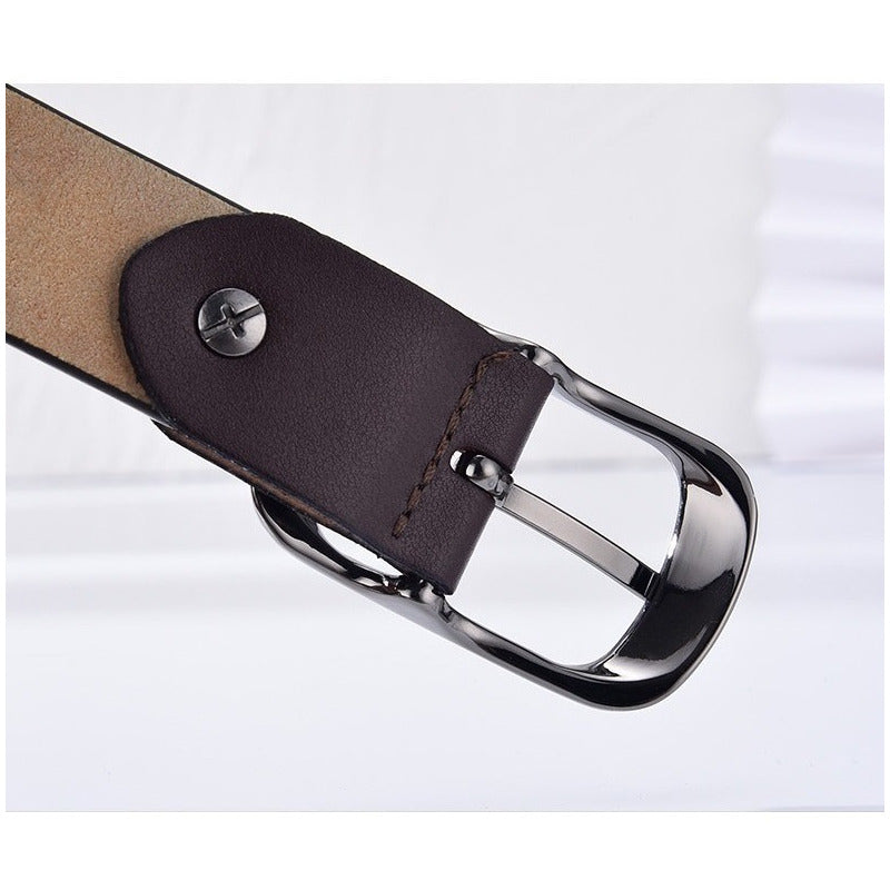 Cinturón Tradicional Mujer Cuero Genuino Lfmb Mod Liso