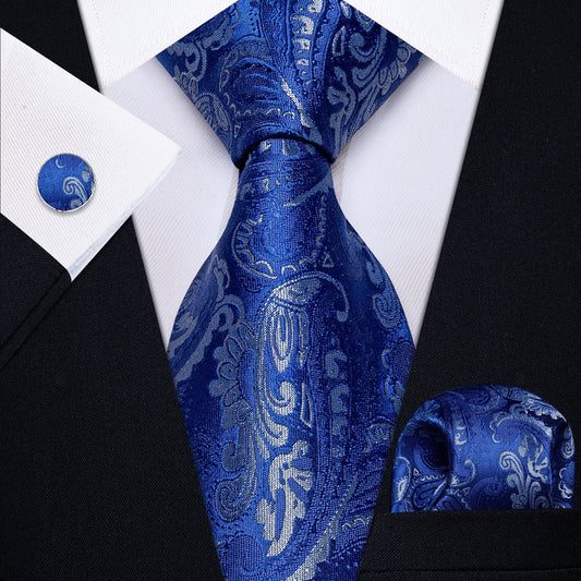 Set Corbata, Pañuelo Y Colleras Seda Lujo Luxher Mod Floral