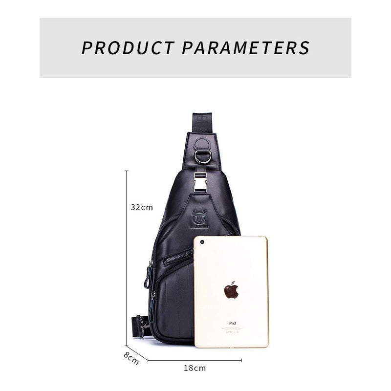 Bolso/bandolera Hombre Cuero Genuino Bull Captain Mod. Cross