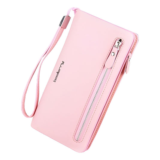 Billetera/chequera Larga Mujer Cuero Pu Baellerry Mod Orchid