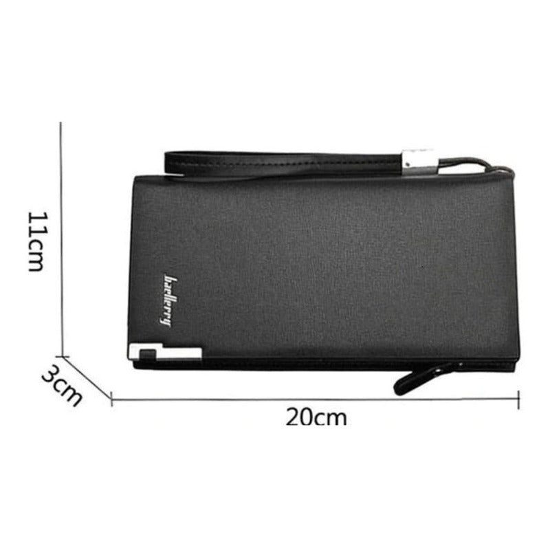 Chequera De Cuero Pu Lujo Baellery