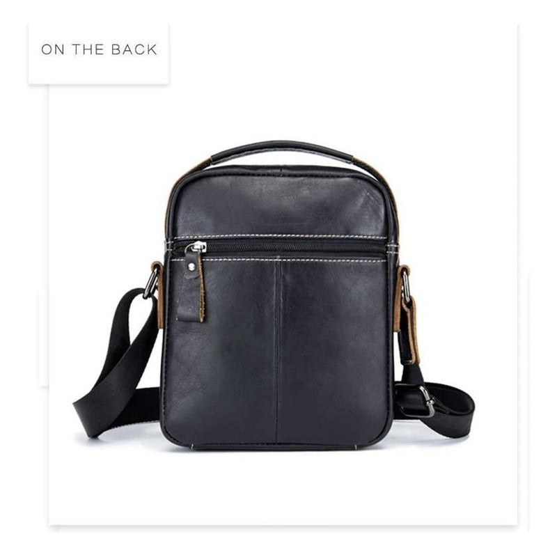 Bolso/bandolera Hombre Cuero Genuino Bull Captain Mod Cierre