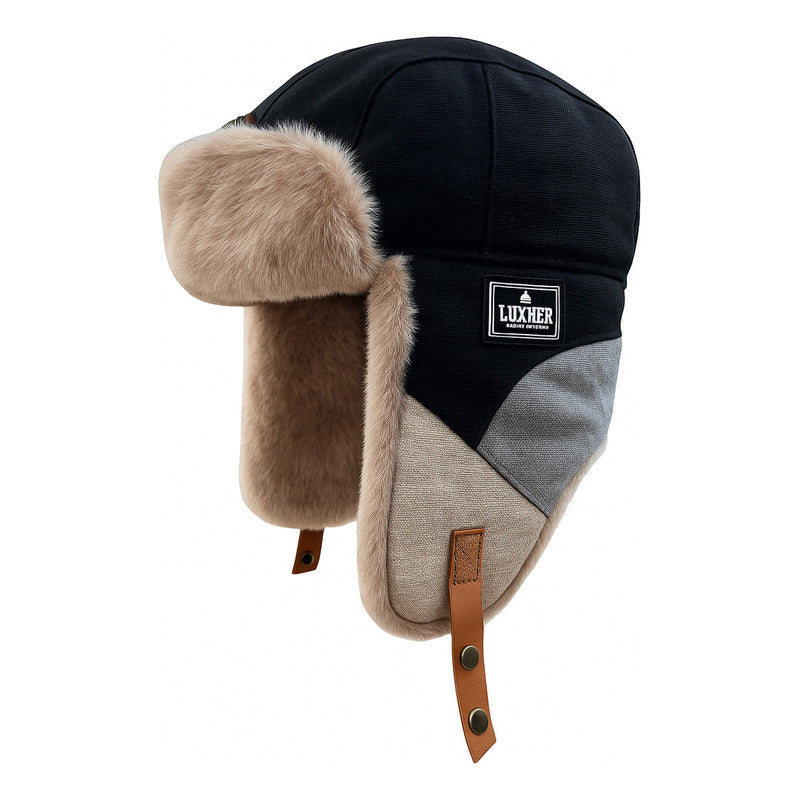 Gorro Ruso Luxher Invierno Térmico Unisex Mod. Artico Color Negro