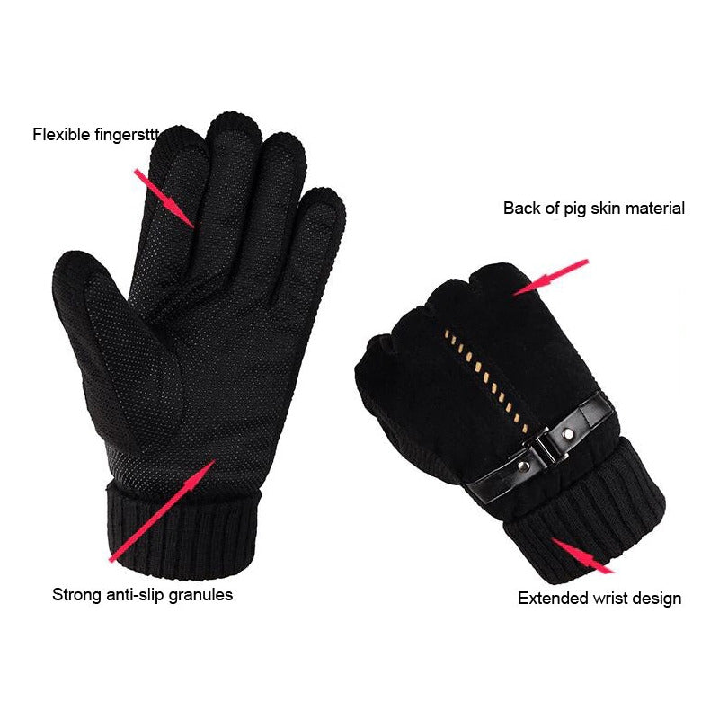 Guantes Hombre Invierno Piel De Cerdo Laspezia Mod. Tyron