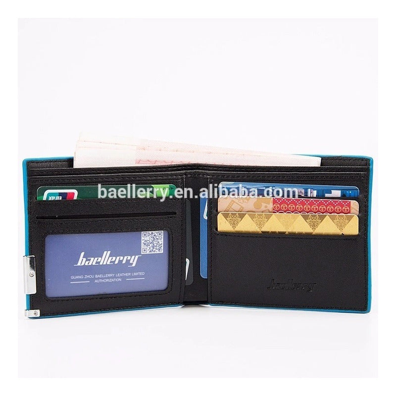 Billetera Hombre De Cuero Pu Baellerry Mod. Bluse