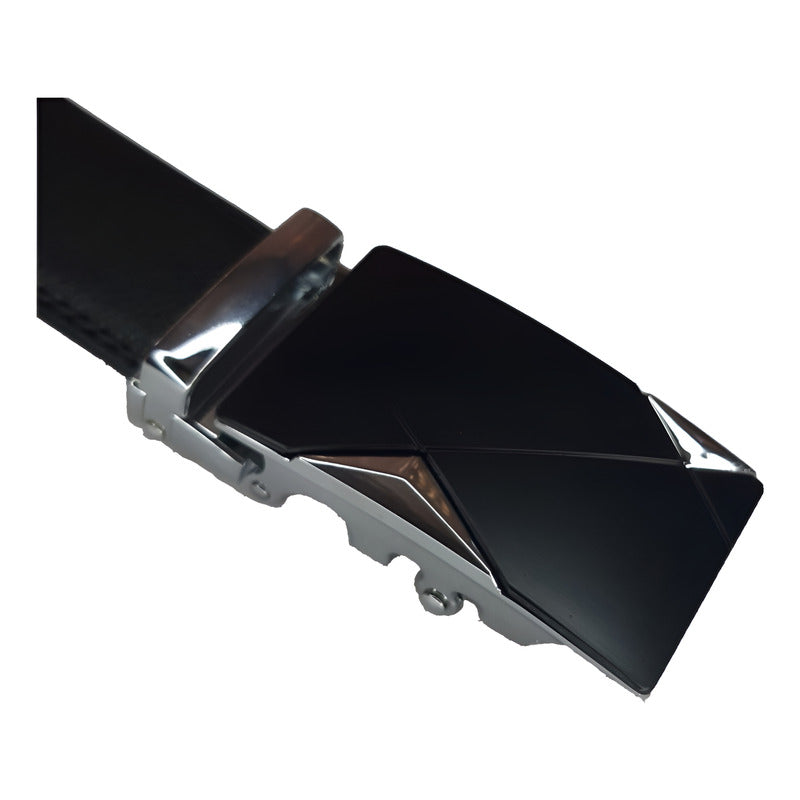 Cinturón De Cuero Hebilla Automática (ajustable) Marca Lfmb