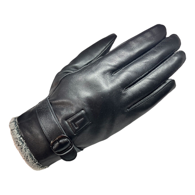 Guantes Invierno Luxher Hombre Cuero De Oveja Mod Obsidian