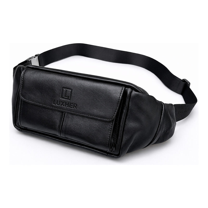 Banano Riñonera Cuero Genuino Premium Luxher Unisex Mod Olmo