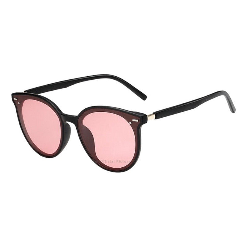 Lentes De Sol Polarizados Veithdia Protec Uv400 Mod Cat Lente Rosa Varilla Negro Armazón Negro