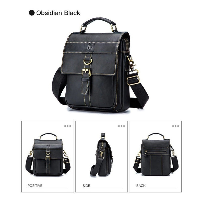 Bolso/bandolera Hombre Cuero Genuino Bull Captain Mod. Land