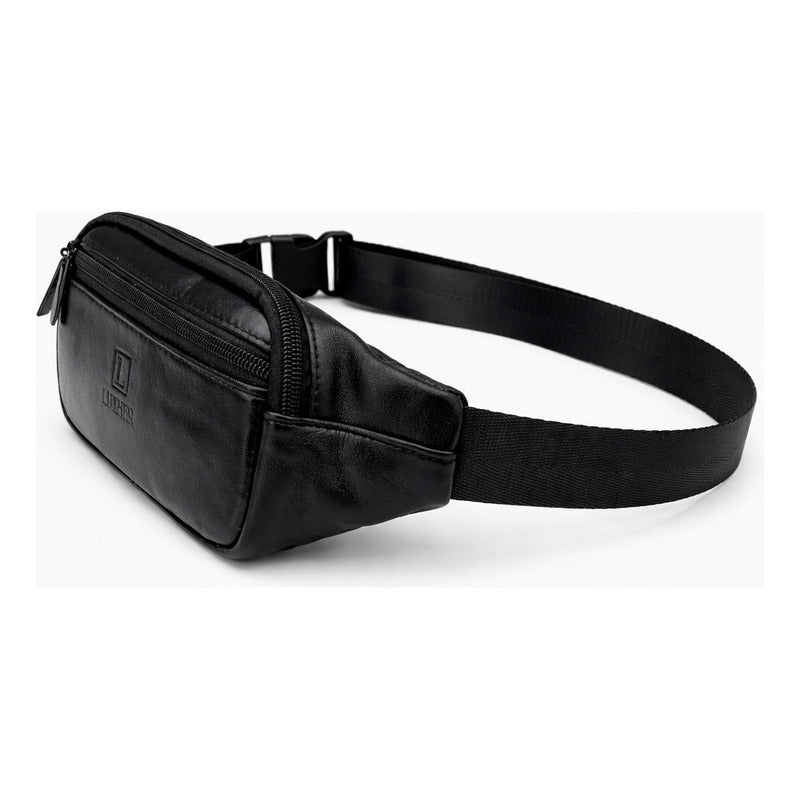 Banano Riñonera De Cuero Genuino Luxher Unisex Mod. Caoba