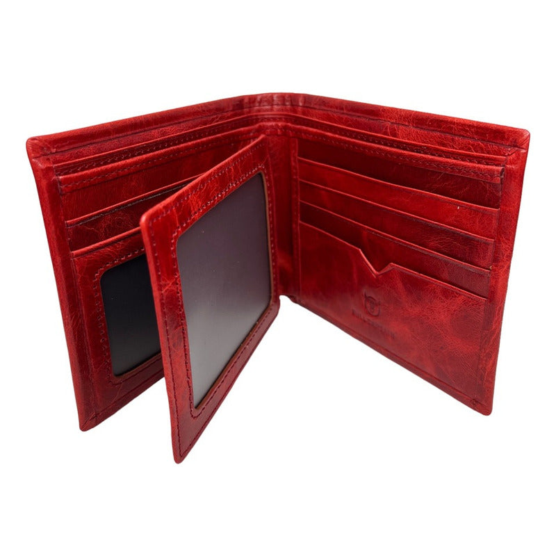 Billetera Cuero Genuino Bull Captain Protec Rfid Mod Taurus