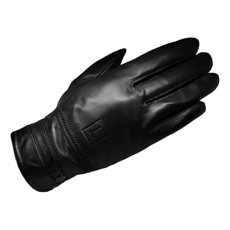 Guantes Invierno Luxher De Hombre Cuero De Oveja Mod Onix