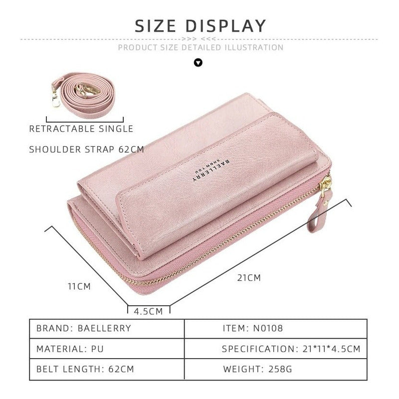 Billetera/cartera Mujer Cuero Pu Baellerry Mod. Frost