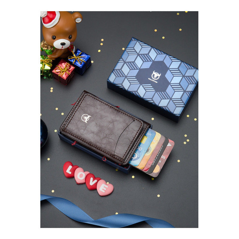 Tarjetero Billetera Cuero Bull Captain Protec Rfid Mod Bully