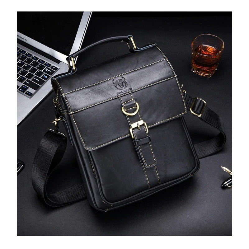 Bolso/bandolera Hombre Cuero Genuino Bull Captain Mod. Land