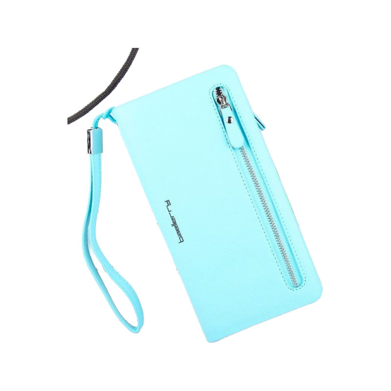 Billetera/chequera Larga Mujer Cuero Pu Baellerry Mod Orchid