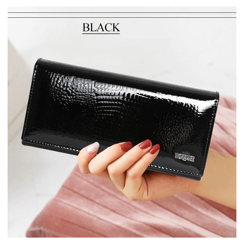 Billetera Larga Mujer Cuero Genuino Vickaweb Mod. Beauty