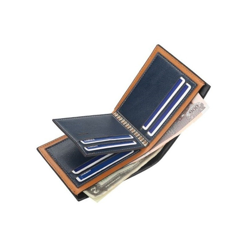 Billetera Hombre De Cuero Pu Baellerry Mod. Line