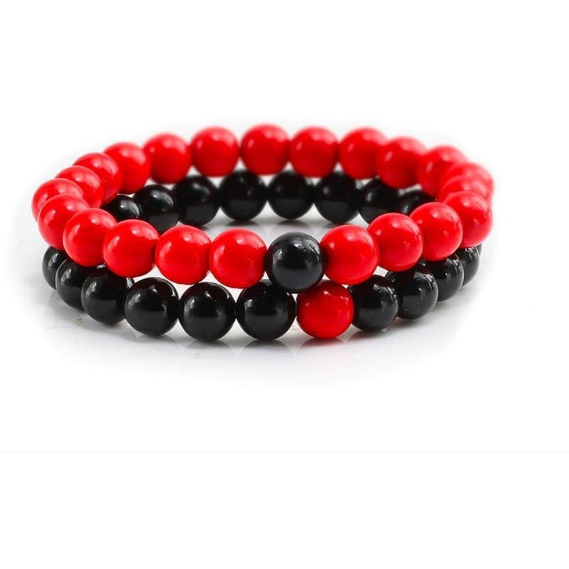 Set De Pulsera De Piedras Unisex Parejas Mod. Duo