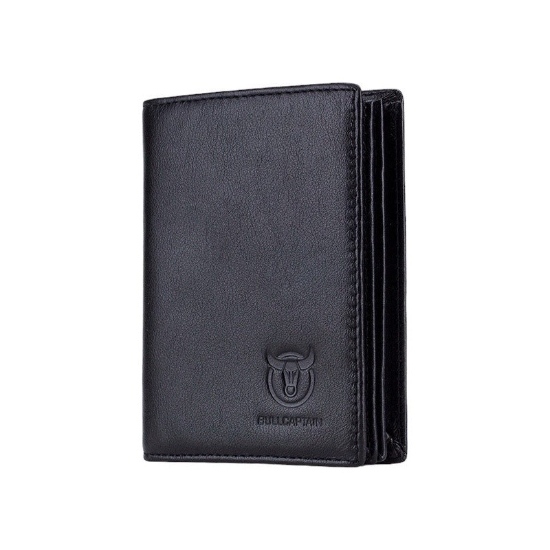 Billetera Cuero Genuino Bull Captain Protec Rfid Mod Spare