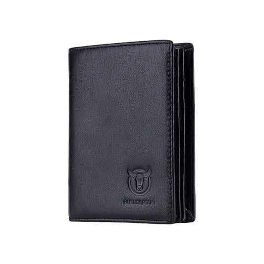 Billetera Cuero Genuino Bull Captain Protec Rfid Mod Spare