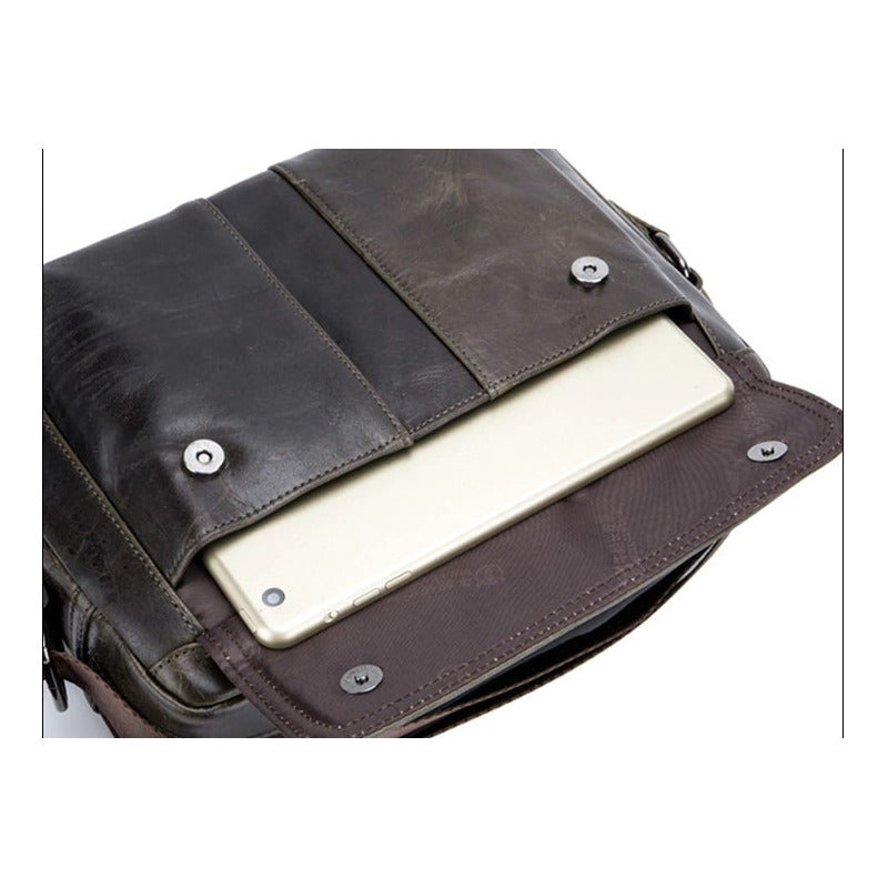 Bolso/bandolera Cuero Genuino Bull Captain Mod. Front