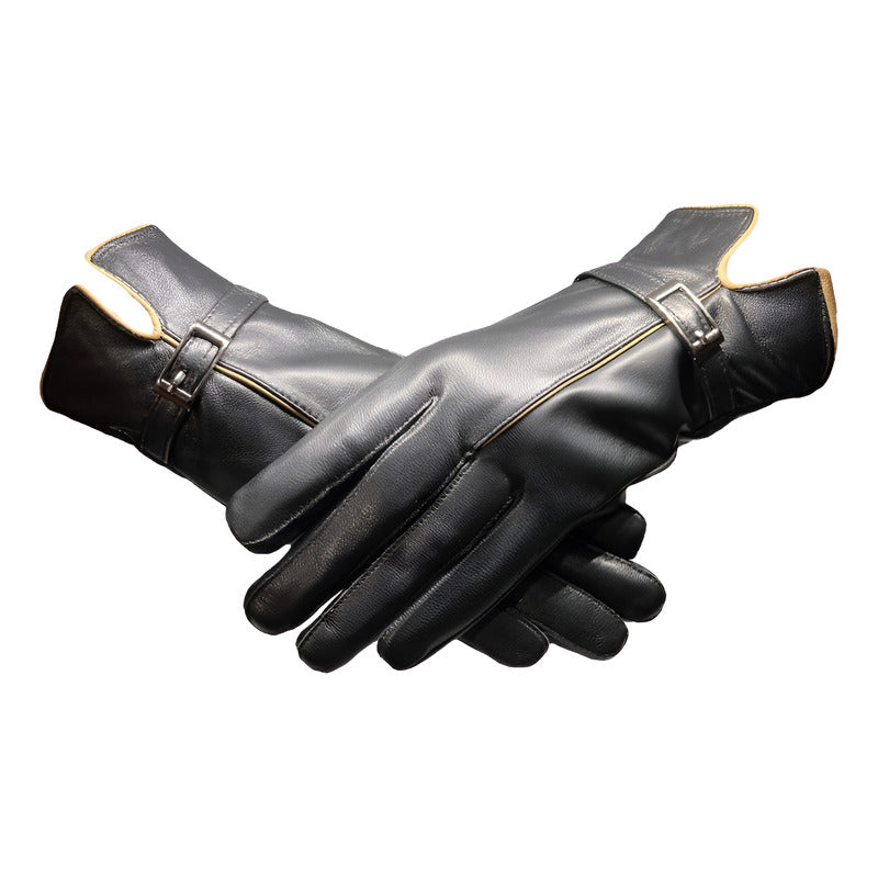 Guantes Invierno De Mujer Cuero Piel De Oveja Mod. Rim