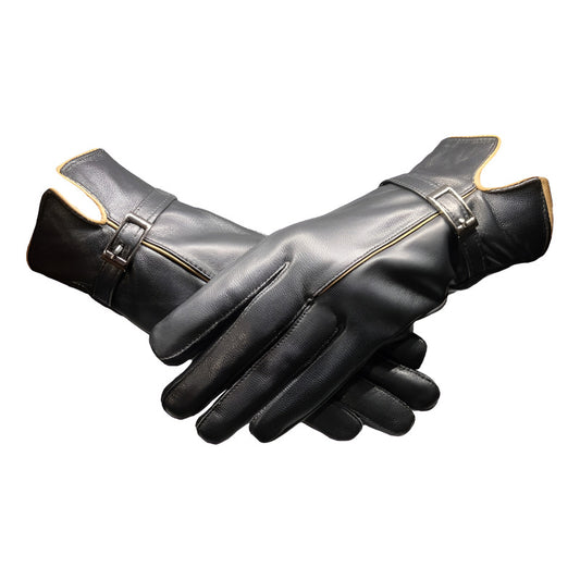 Guantes Invierno De Mujer Cuero Piel De Oveja Mod. Rim