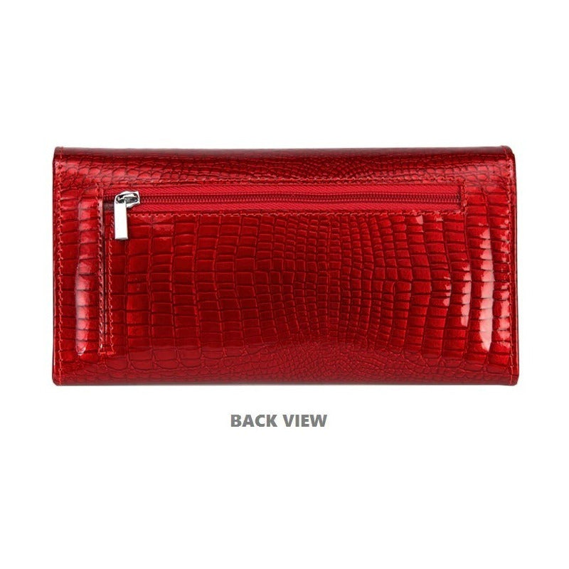 Billetera Larga Mujer Cuero Genuino Vickaweb Mod. Italy