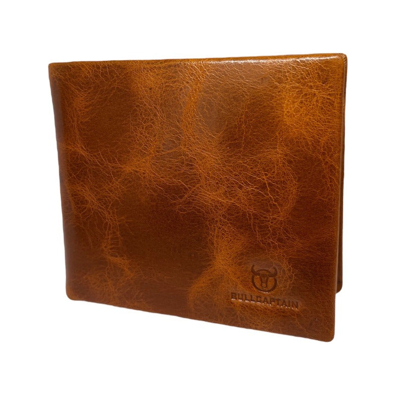 Billetera Cuero Genuino Bull Captain Protec Rfid Mod Taurus