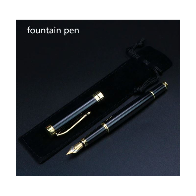 Bolígrafo/pluma Estilográfica Con Funda Lujo Mod Noble