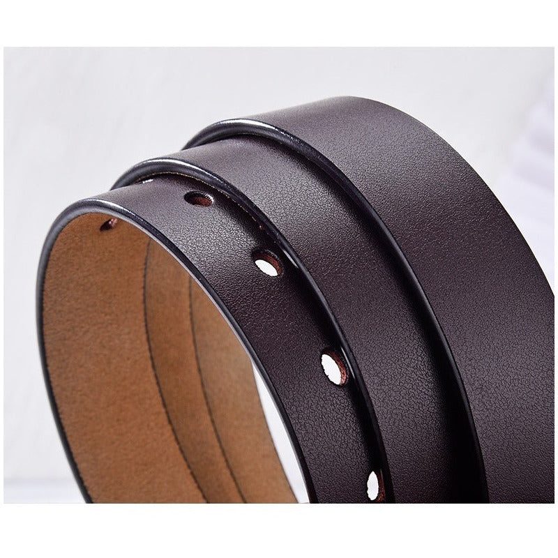 Cinturón Tradicional Mujer Cuero Genuino Lfmb Mod Liso