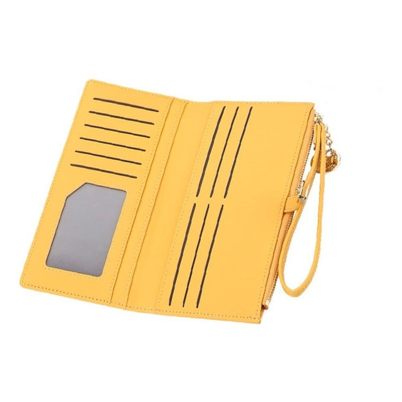 Billetera Larga Mujer De Cuero Pu Baellerry Mod. Buckle